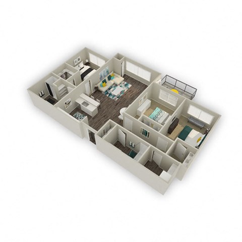 Hudson Floor Plan at The Zeller, Utah, 84115